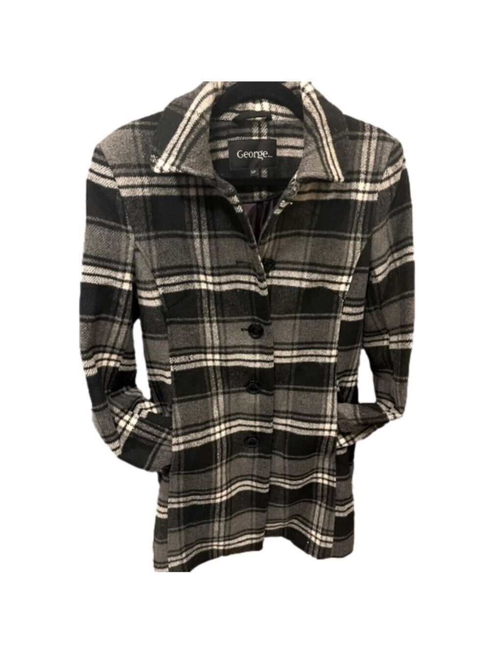 George poly/wool/rayon car coat